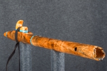Maple Burl Native American Flute, Minor, Mid G-4, #R9C (6)